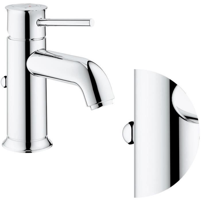 GROHE Start Classic Basin Mixer Tap, Pop-Up Waste, Water Saving, 34 mm Hole Width