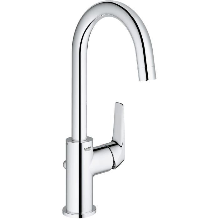 GROHE Start Flow Bathroom Tap - Single-lever Mixer - Size L - Chrome - Water Saving - 23811000