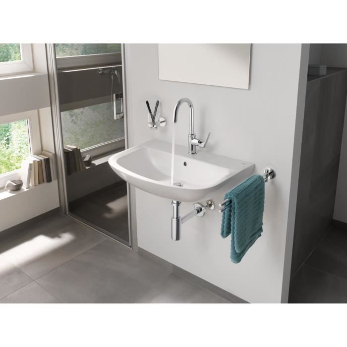 GROHE Start Flow Bathroom Tap - Single-lever Mixer - Size L - Chrome - Water Saving - 23811000