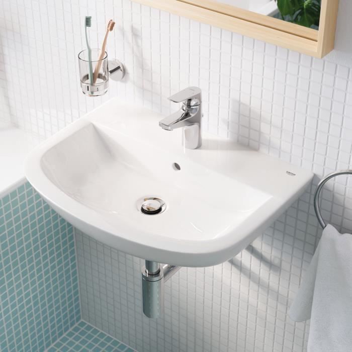 GROHE Start Flow Basin Mixer Tap - Single-lever - Size S - Chrome - Water Saving - 23809000