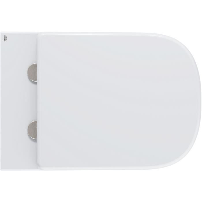 GROHE Wall-hung Toilet - Euro Ceramic Seat with Lid - Quick-release - Alpine White