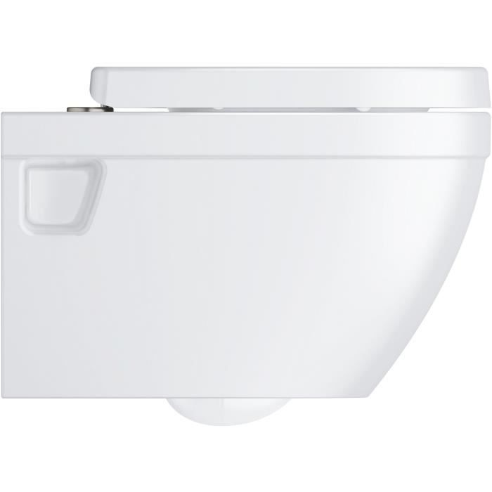 GROHE Wall-hung Toilet - Euro Ceramic Seat with Lid - Quick-release - Alpine White