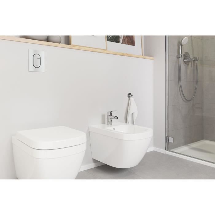 GROHE Wall-hung Toilet - Euro Ceramic Seat with Lid - Quick-release - Alpine White