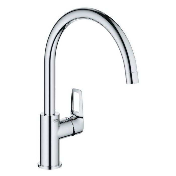 GROHE BAULOOP Single-Lever Kitchen Sink Tap with High Swivel Spout, 31368001