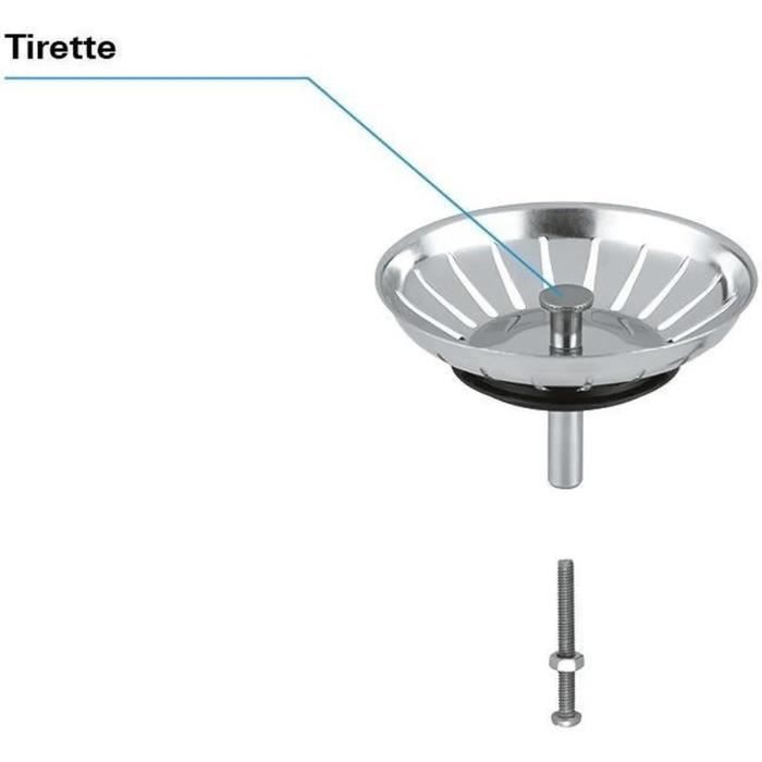 GROHE Sink Drain - Stainless Steel - Grid-Type - Internal