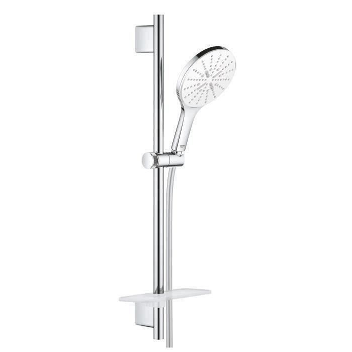 GROHE Shower Set 3-Jet with Bar - Adjustable Rail - Chrome