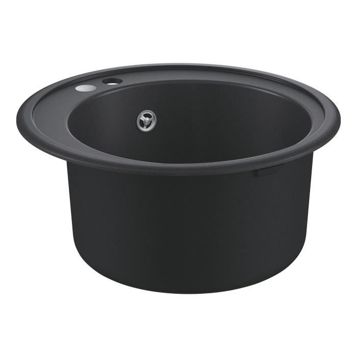 GROHE K200 Composite Sink - 1 Bowl - Inset - Black - Round