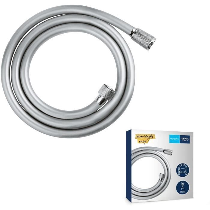 GROHE VitalioFlex Shower Hose 1.5 m - Anti-kink - Universal Connection - Chrome