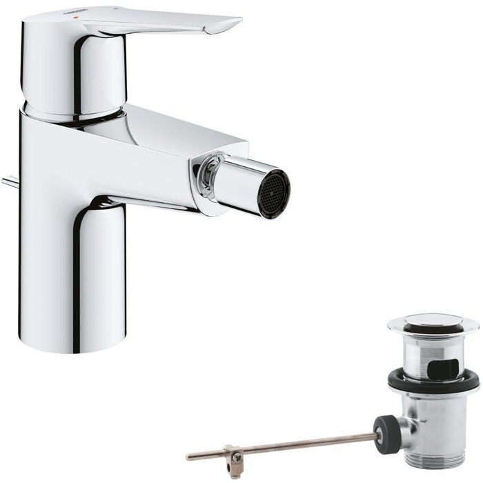 GROHE Single-lever Bidet Mixer Tap - Size S - Metal - Straight - Grey