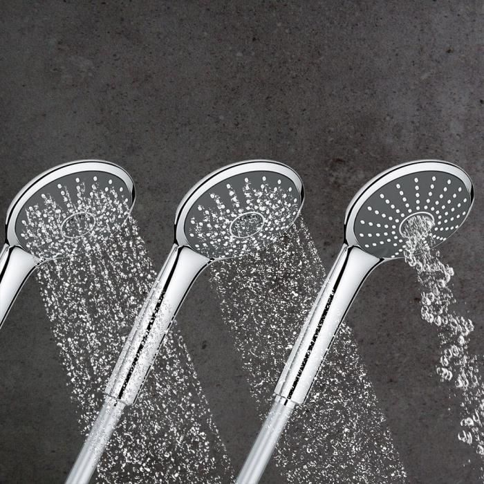 GROHE Vitalio Joy 260 Thermostatic Mixer Shower Column - Chrome - 26403002 3-jet