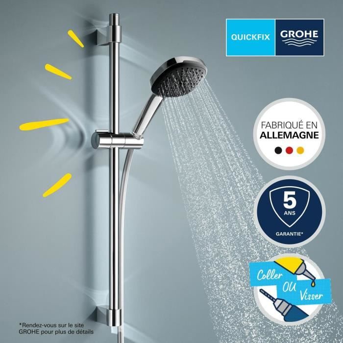 GROHE Vitalio Comfort 110 Shower Set 26398001 - 2 Spray Shower Head - Chrome Finish 2-spray