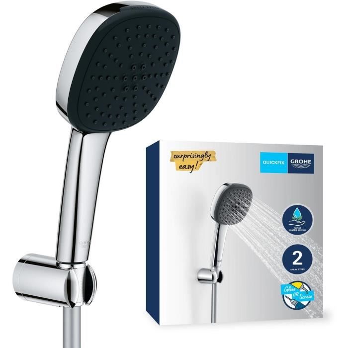 GROHE Vitalio Comfort 110 Shower Set 26399001 - 2 Spray Shower Head - Chrome Finish 2-spray