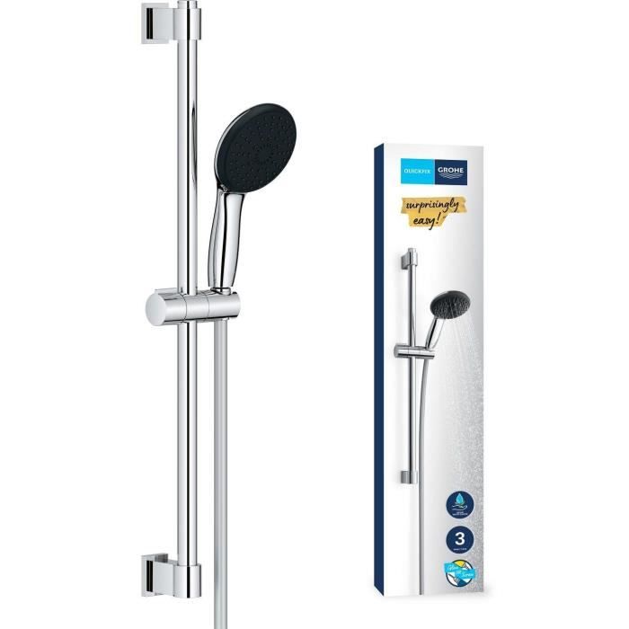 GROHE Vitalio Start 110 Shower Set 3-Jet Head 60 cm Bar 1.75 m Hose - Water Saving