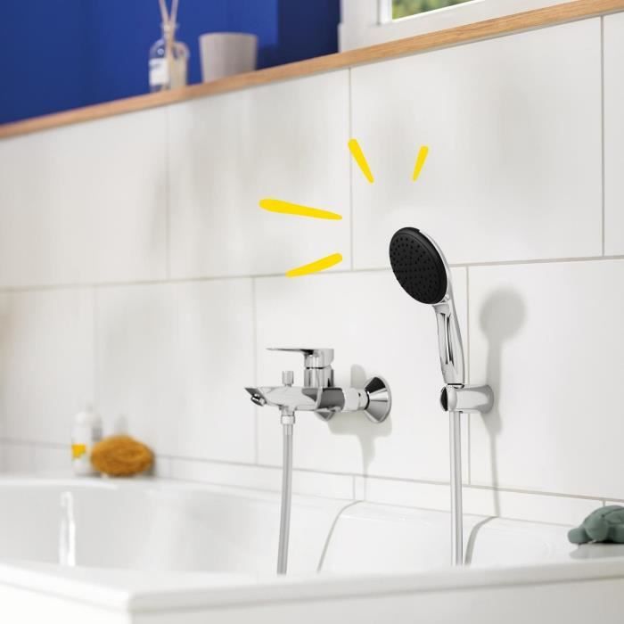 GROHE Vitalio Start 110 Shower Set 1-Jet Rain Head Holder 1.75 m Hose - Water Saving