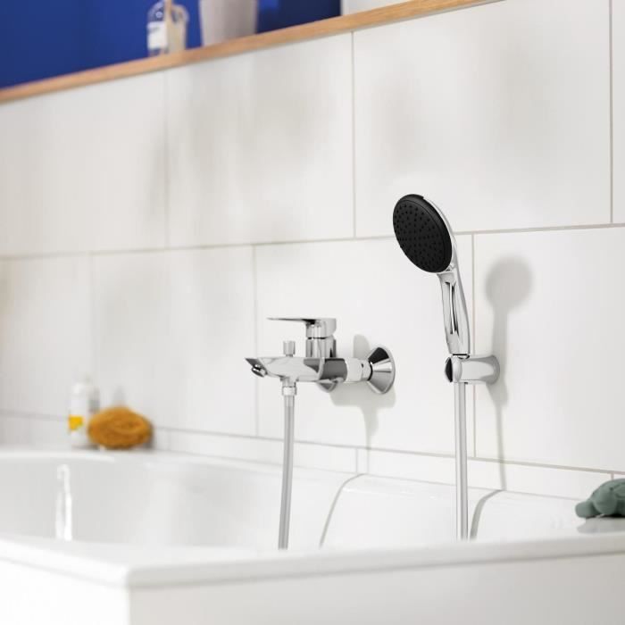 GROHE Start Edge Single-Lever Bath/Shower Mixer Tap - Chrome - Water Saving