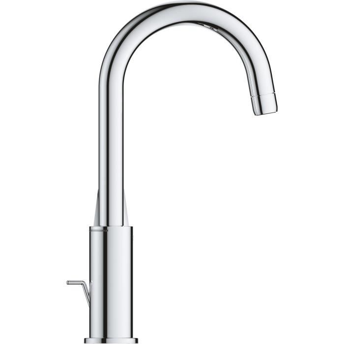 GROHE Single-Lever Basin Mixer Tap - Size L - Gooseneck - Chrome - Water Saving