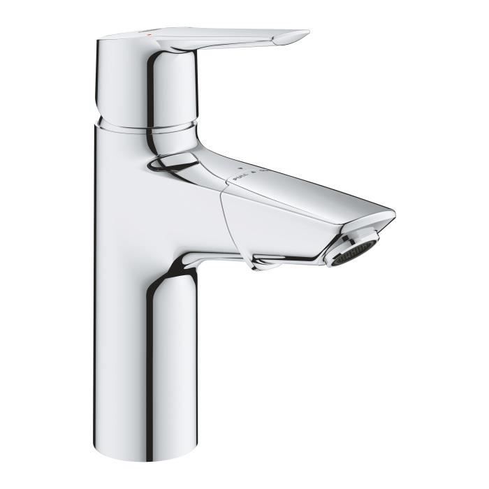 GROHE QUICKFIX Start Single Lever Bathroom Basin Mixer Tap - Pull-Out Spray Head - Chrome