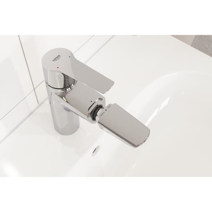 GROHE QUICKFIX Start Single Lever Bathroom Basin Mixer Tap - Pull-Out Spray Head - Chrome