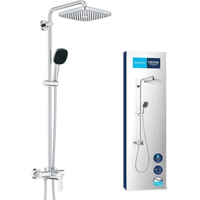 GROHE Vitalio Comfort 250 Shower Column - Single-Lever Mixer - Chrome - 26985001