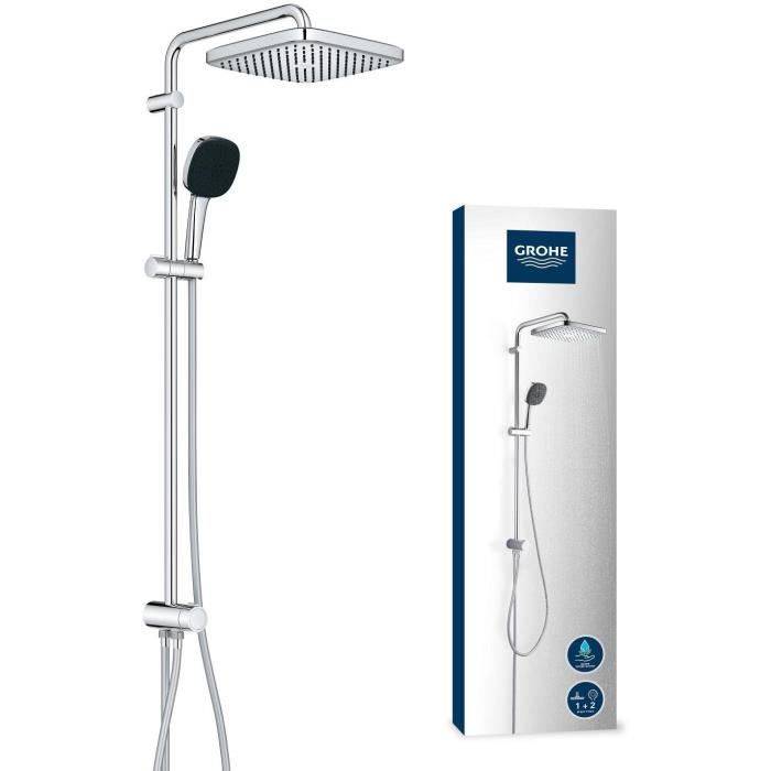GROHE Vitalio Comfort 250 Shower Column - Manual Diverter - Chrome - 26986001