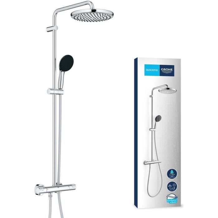 GROHE Vitalio Start System 250 Shower Column - Thermostatic Mixer - Chrome - 26677001