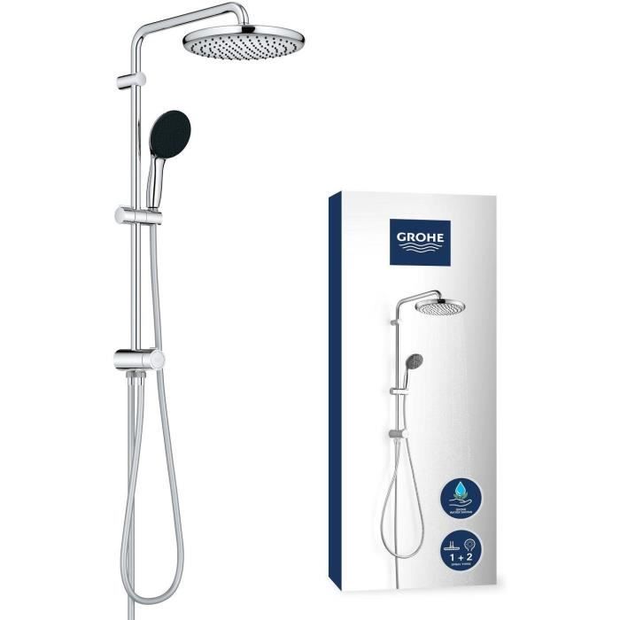 GROHE Vitalio Start System 250 Shower Column - Manual Diverter - Water Saving - Chrome - 26680001