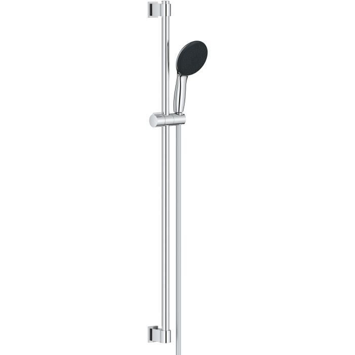 GROHE Shower Set with 3-Jet Shower Head, 90 cm Bar and Hose - Vitalio Start 110 26956001 - Water Saving - Chrome
