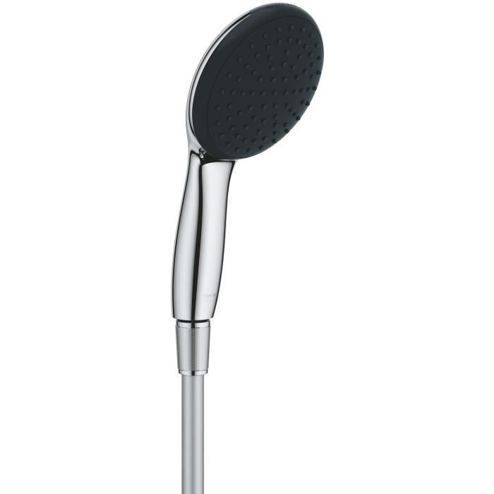 GROHE Vitalio Start 110 Flexible Hose and Single-Spray Shower Head (Rain) - 26720001 - Water Saving