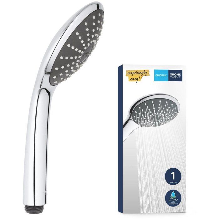 GROHE Vitalio Joy 110 Single-Jet Hand Shower - EcoJoy - StarLight Chrome - Inner WaterGuide