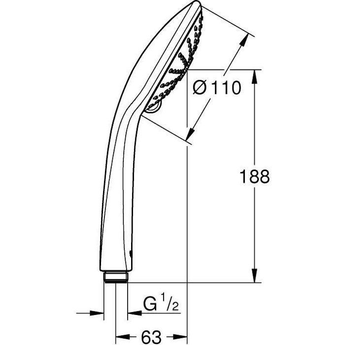 GROHE Hand Shower - 3-Spray