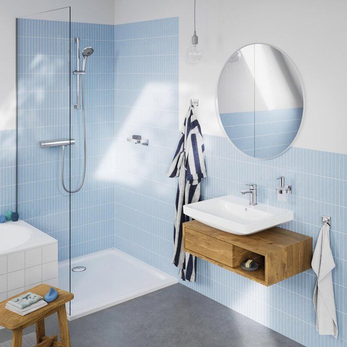 GROHE Mitigeur thermostatique douche ½ Grohtherm 2000 34469001 - Porte-savon - Limiteur de température - Economie d'eau - Chrome