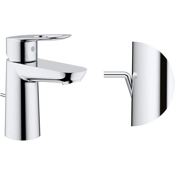 GROHE Basin Mixer Tap - Bauloop - Size S - Chrome - Water Saving