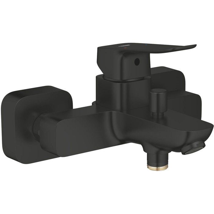 GROHE DICE Wall-Mounted Bath/Shower Mixer - Matte Black