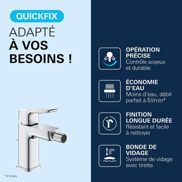 GROHE DICE Bidet Mixer Tap - Chrome