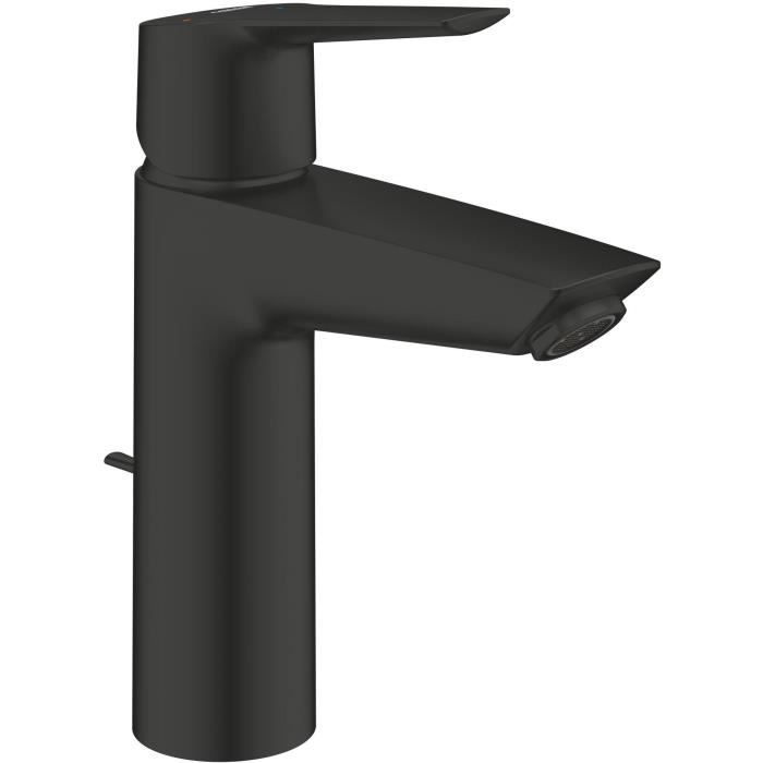 GROHE Start Single-Lever Basin Mixer Tap - Matte Black - Cold Water Start