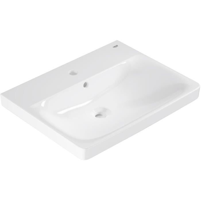 GROHE Euro Ceramic Wall-Mounted Washbasin - Rectangular - 60 cm x 47 cm - White