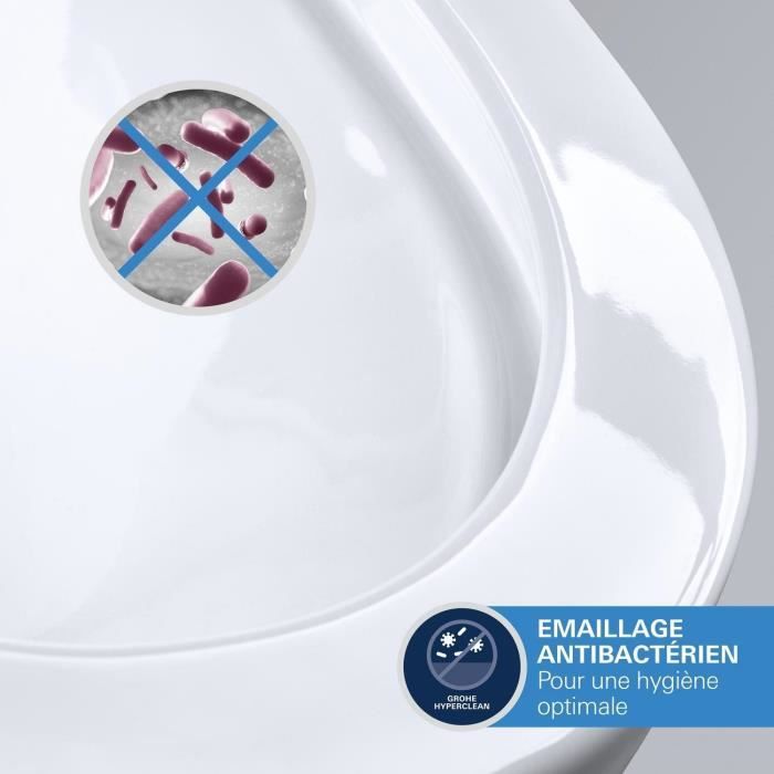 GROHE Euro Ceramic Wall-Mounted Washbasin - Rectangular - 60 cm x 47 cm - White