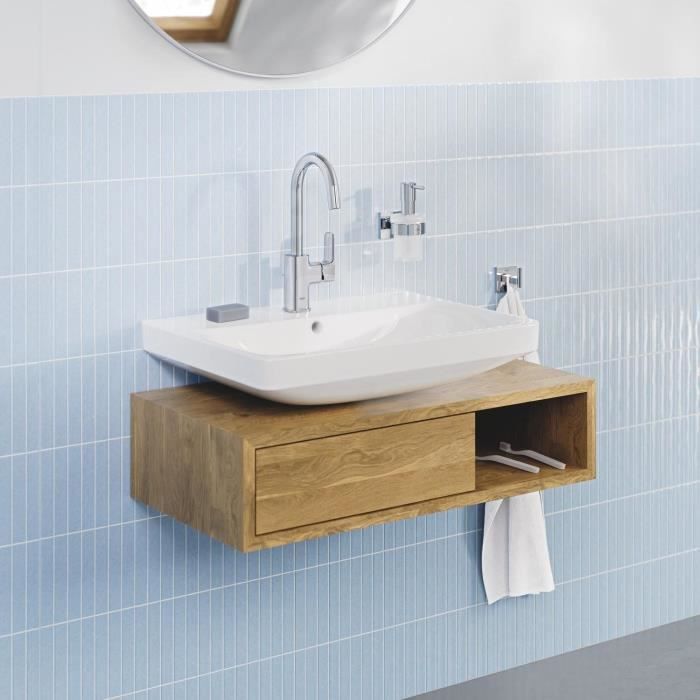 GROHE Euro Ceramic Wall-Mounted Washbasin - Rectangular - 60 cm x 47 cm - White