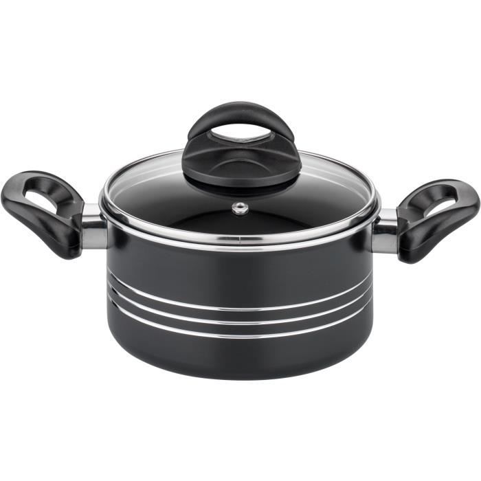 GSW MILANO GREY Cookware Set - 15 Pieces - Solid Aluminum - Induction Compatible - Grey