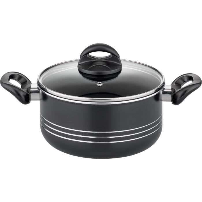 GSW MILANO GREY Cookware Set - 15 Pieces - Solid Aluminum - Induction Compatible - Grey