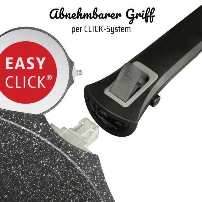 GSW Frying Pan - EASY CLICK - 32 cm - Cast Aluminum - Induction Compatible