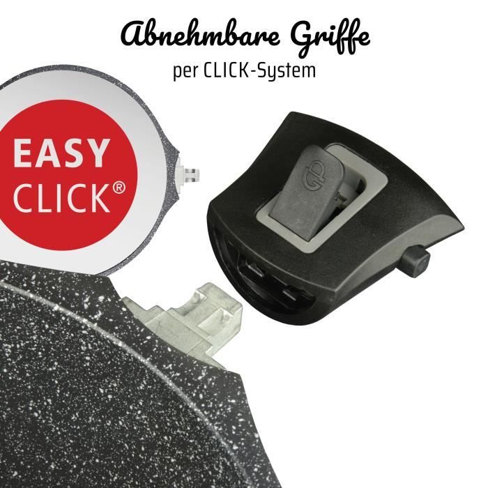 GSW EASY CLICK Cast Aluminum Saucepan - 28 cm - Induction