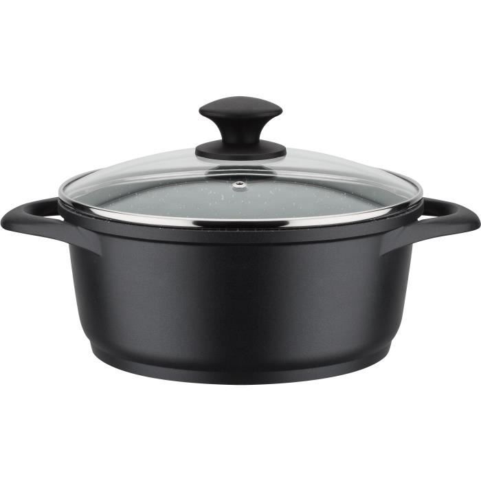 GSW GOURMET GRANIT Cookware Set - 10 Pieces - Cast Aluminum - Induction Compatible 10-piece