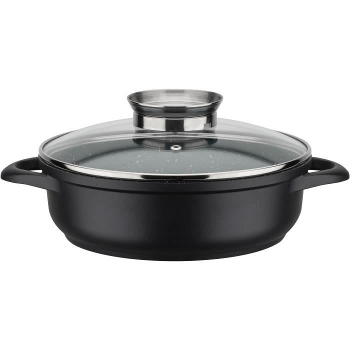 GSW GOURMET GRANIT Cookware Set - 10 Pieces - Cast Aluminum - Induction Compatible 10-piece