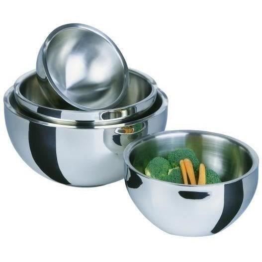 GSW - Insulated Salad Bowl - 30 cm - Stainless Steel - 5.50 L - Leakproof Lid - Double Wall