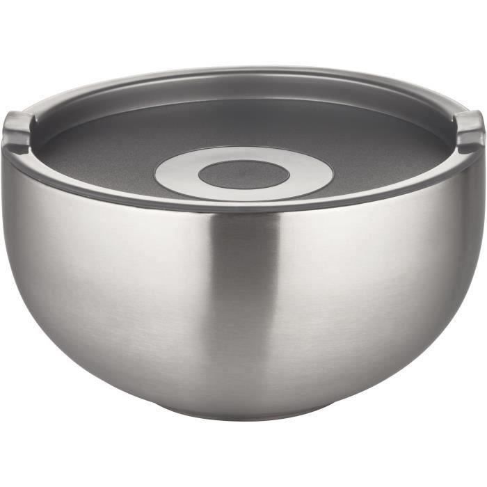 GSW - Insulated Salad Bowl - 30 cm - Stainless Steel - 5.50 L - Leakproof Lid - Double Wall