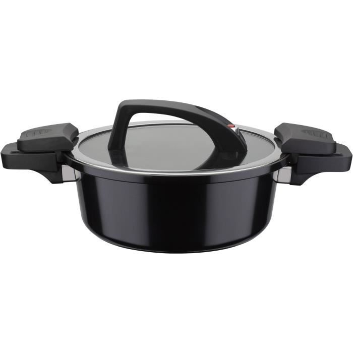 GSW Low Pressure Cooker 24 cm 4 L Induction Compatible Black