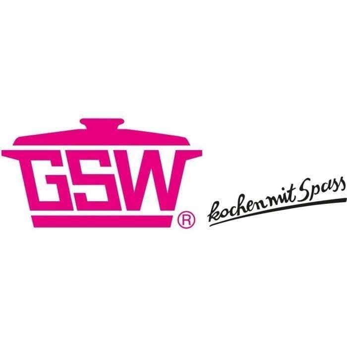 GSW Low Pressure Cooker - 24 cm - 6 L - Forged Aluminum - Induction - Red