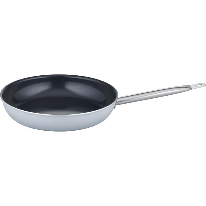 GSW Professional Frying Pan - 24 cm - Induction Compatible - Thick Forged Aluminum - Gourmet Quality