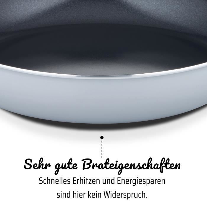 GSW Professional Frying Pan - PRO BASIC - Ø 32 cm - Thick Forged Aluminum - Induction Compatible